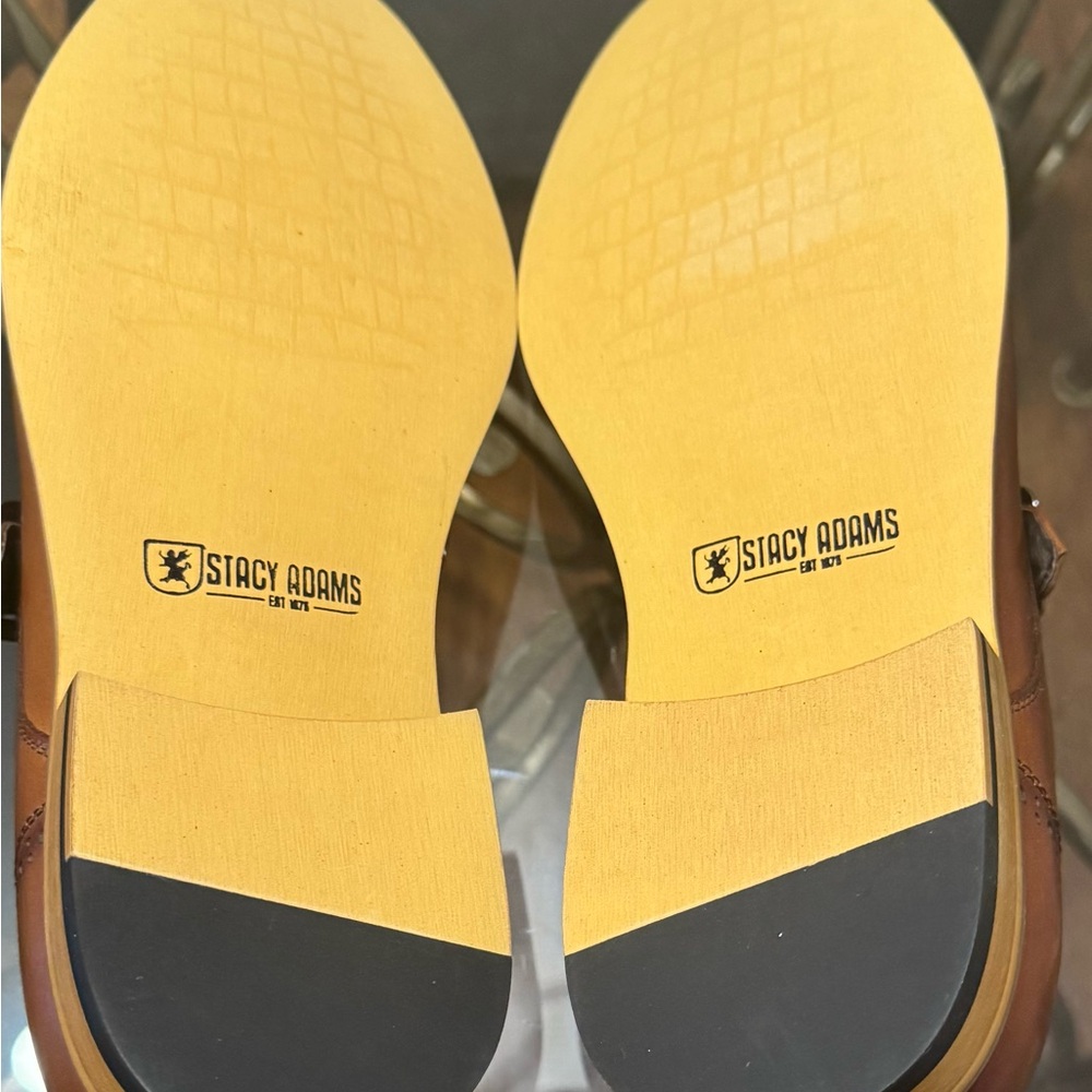 Stacy Adams Brown and Yellow Oxfords